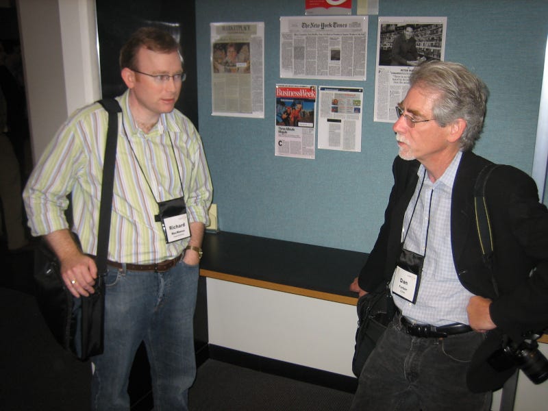 The apprentice and the master. Me and Dan Farber in 2006.