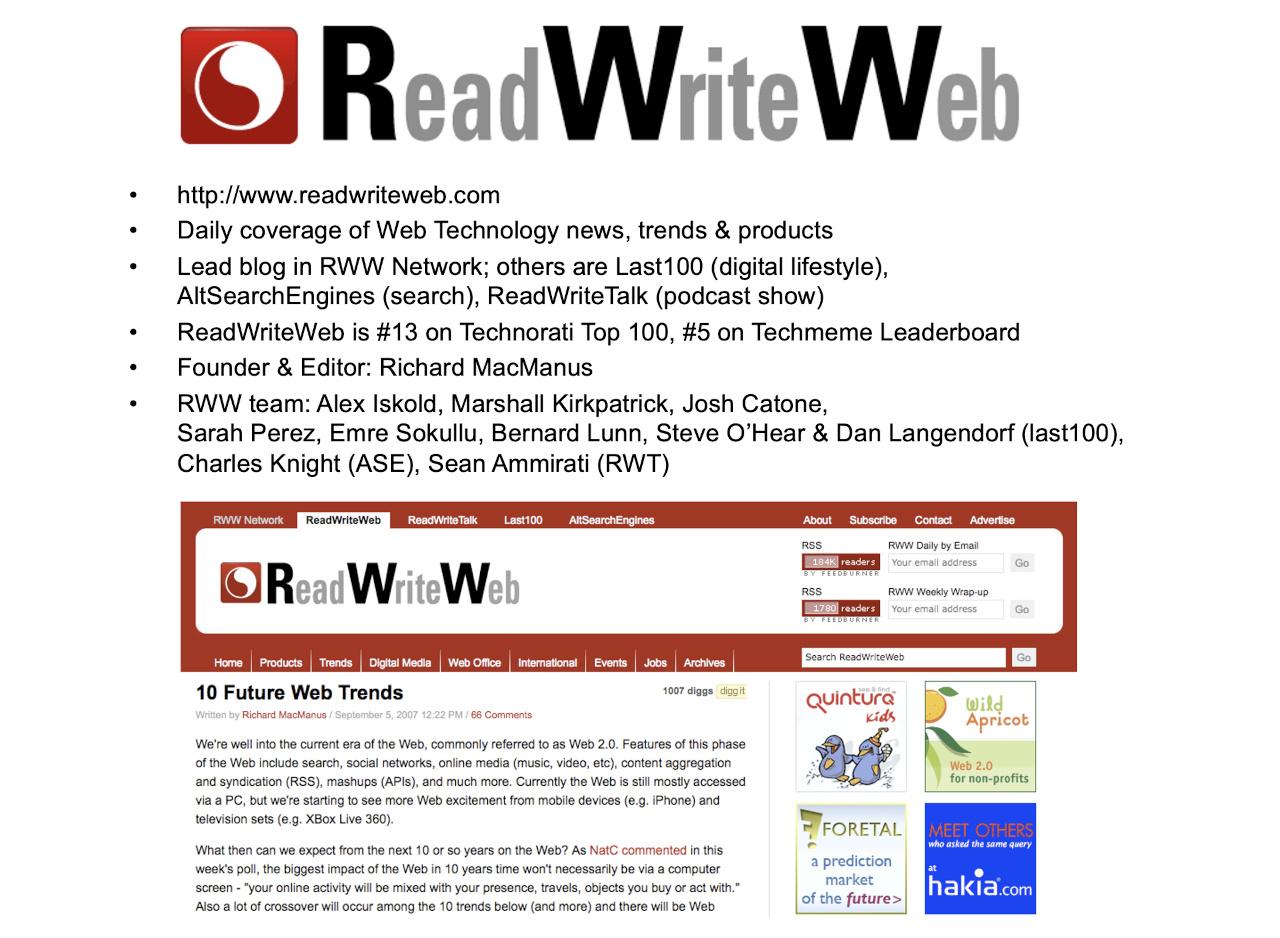 027. Acquisition Talks: Two Suitors For ReadWriteWeb