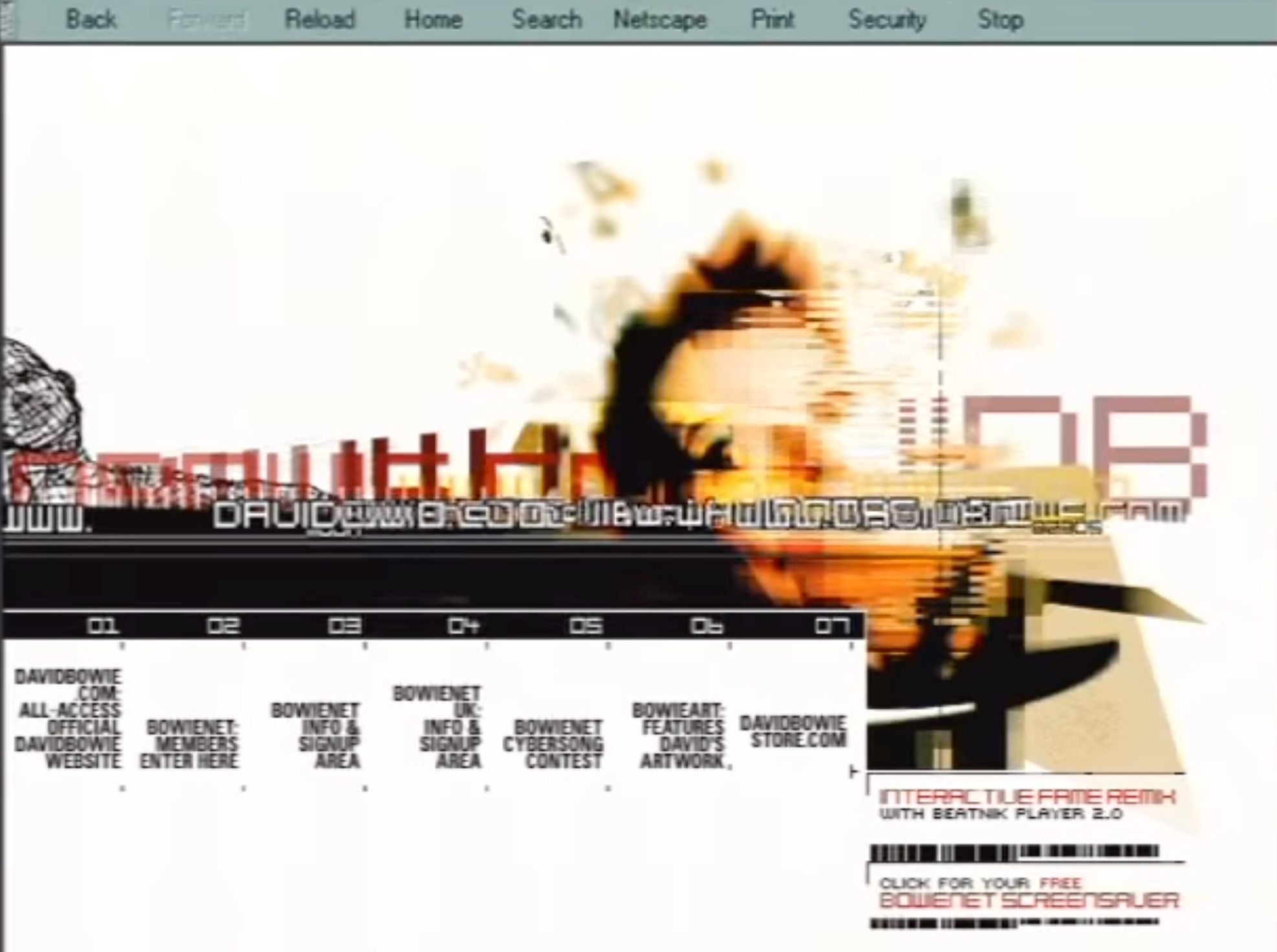 davidbowie.com 1999