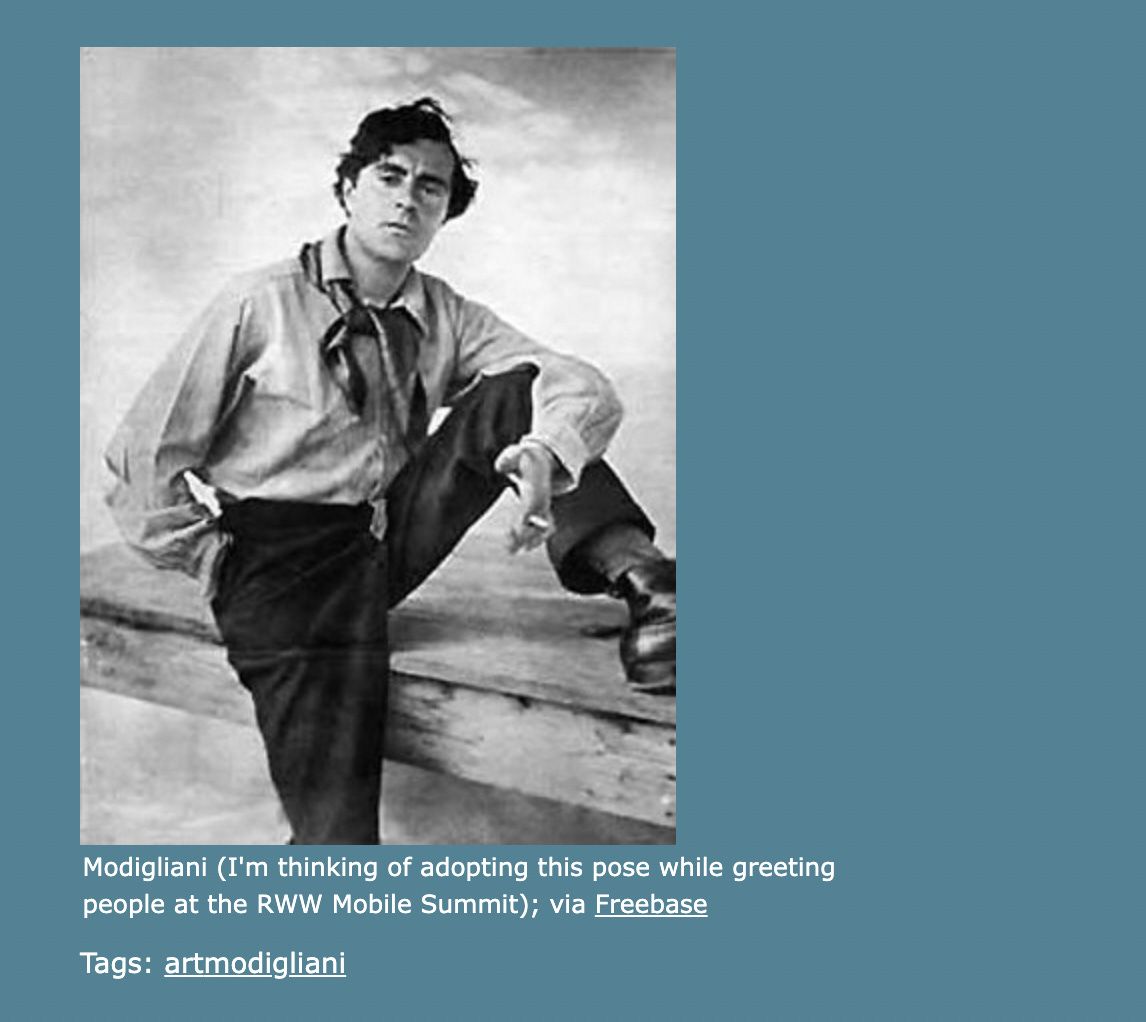 A Soup post about Modigliani