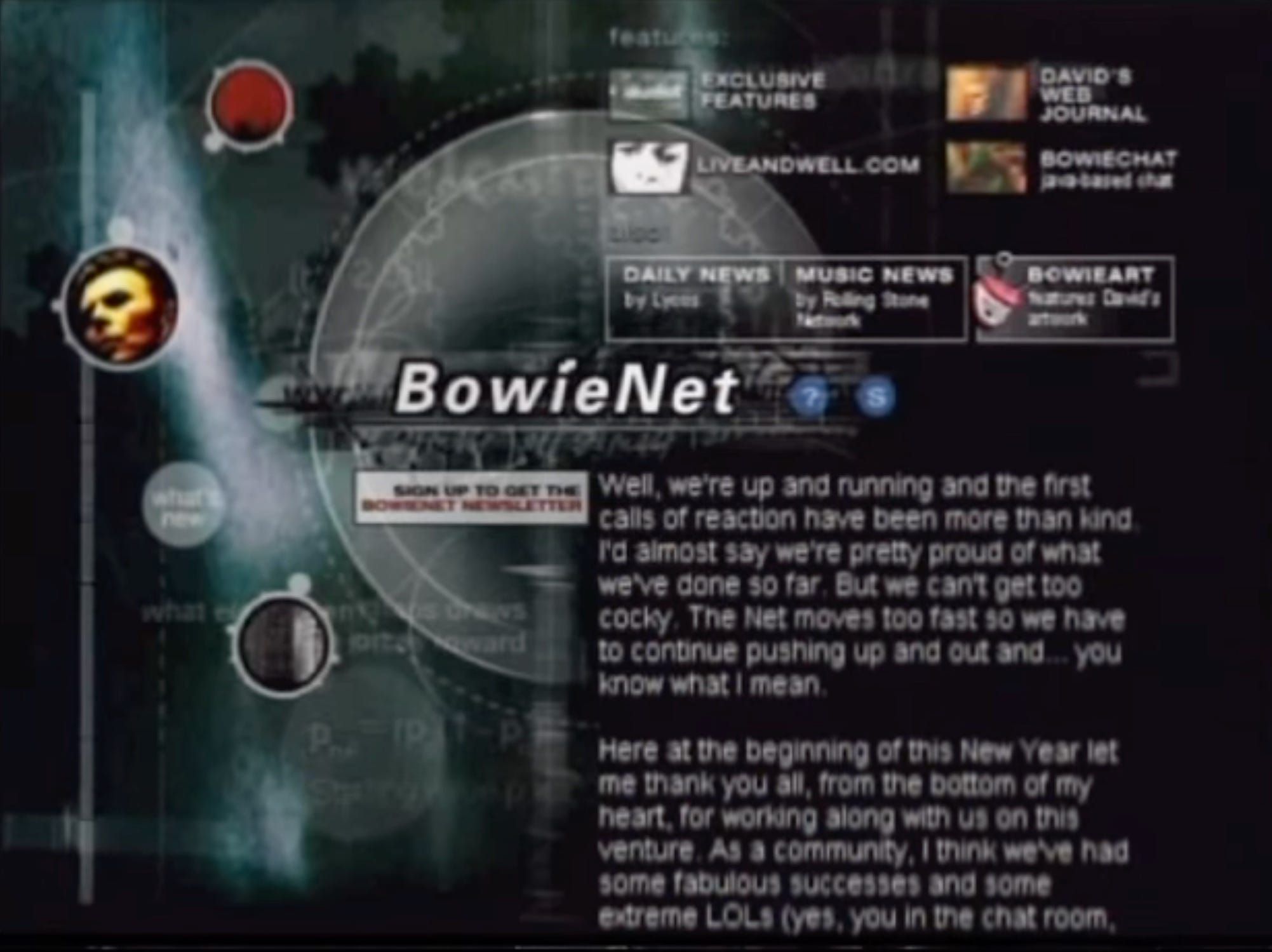 BowieNet screenshot