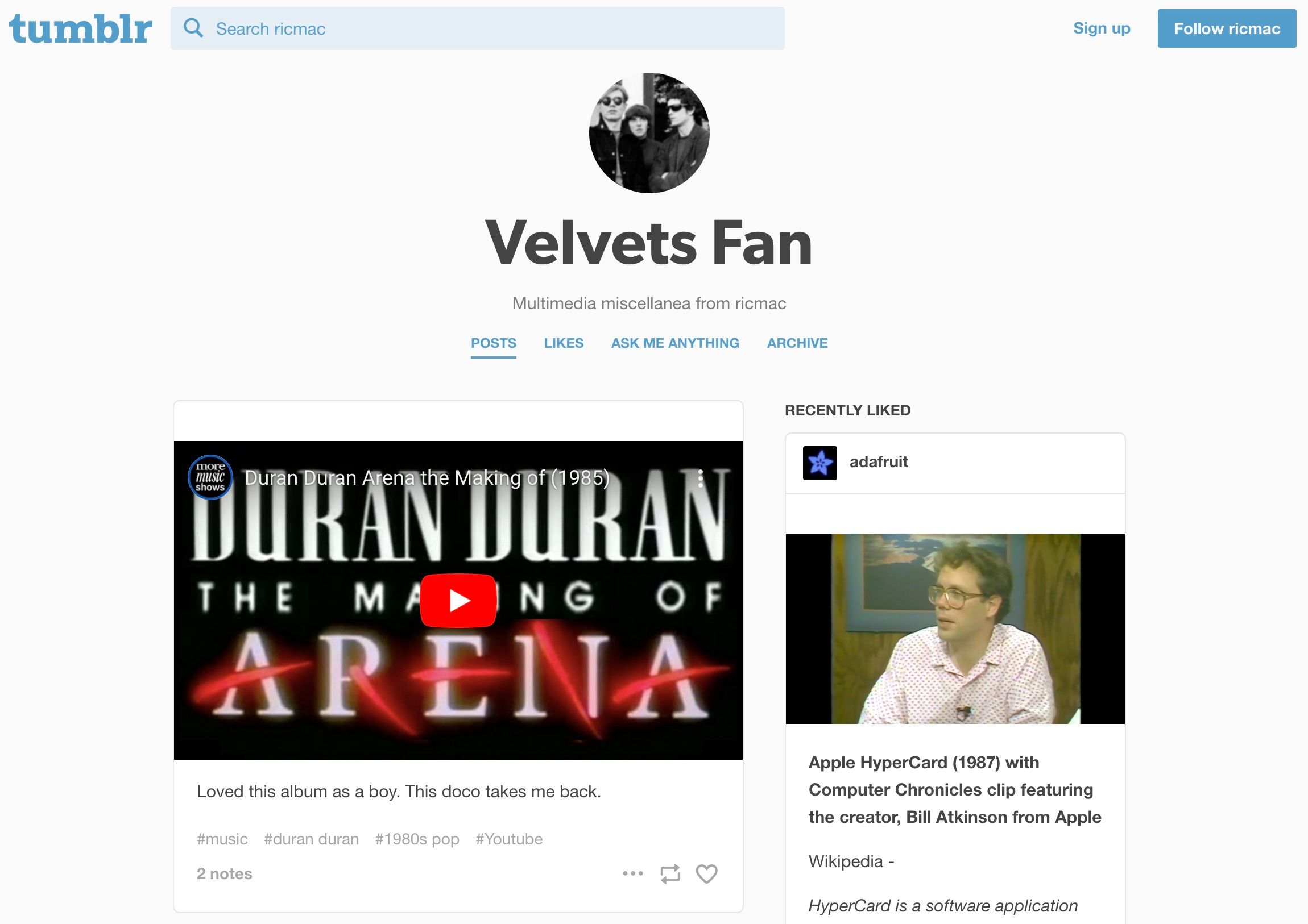 Velvets Fan screenshot
